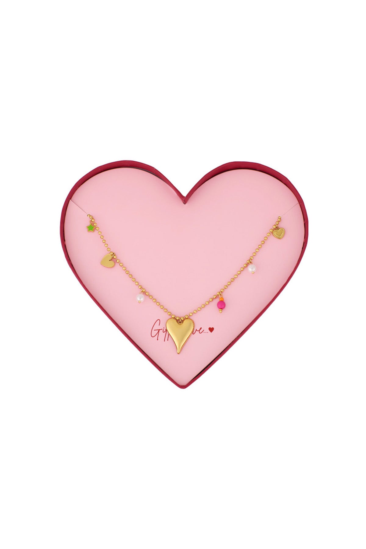 Gift of Love parel hart ketting