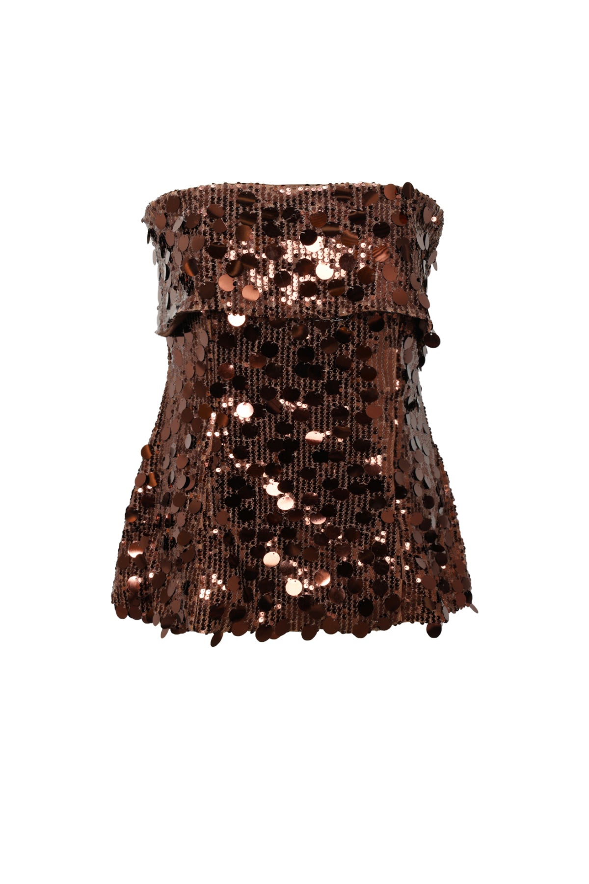 Geweven Polyestervezel Vrouwen Mouwloze Top Pailletten Elegante