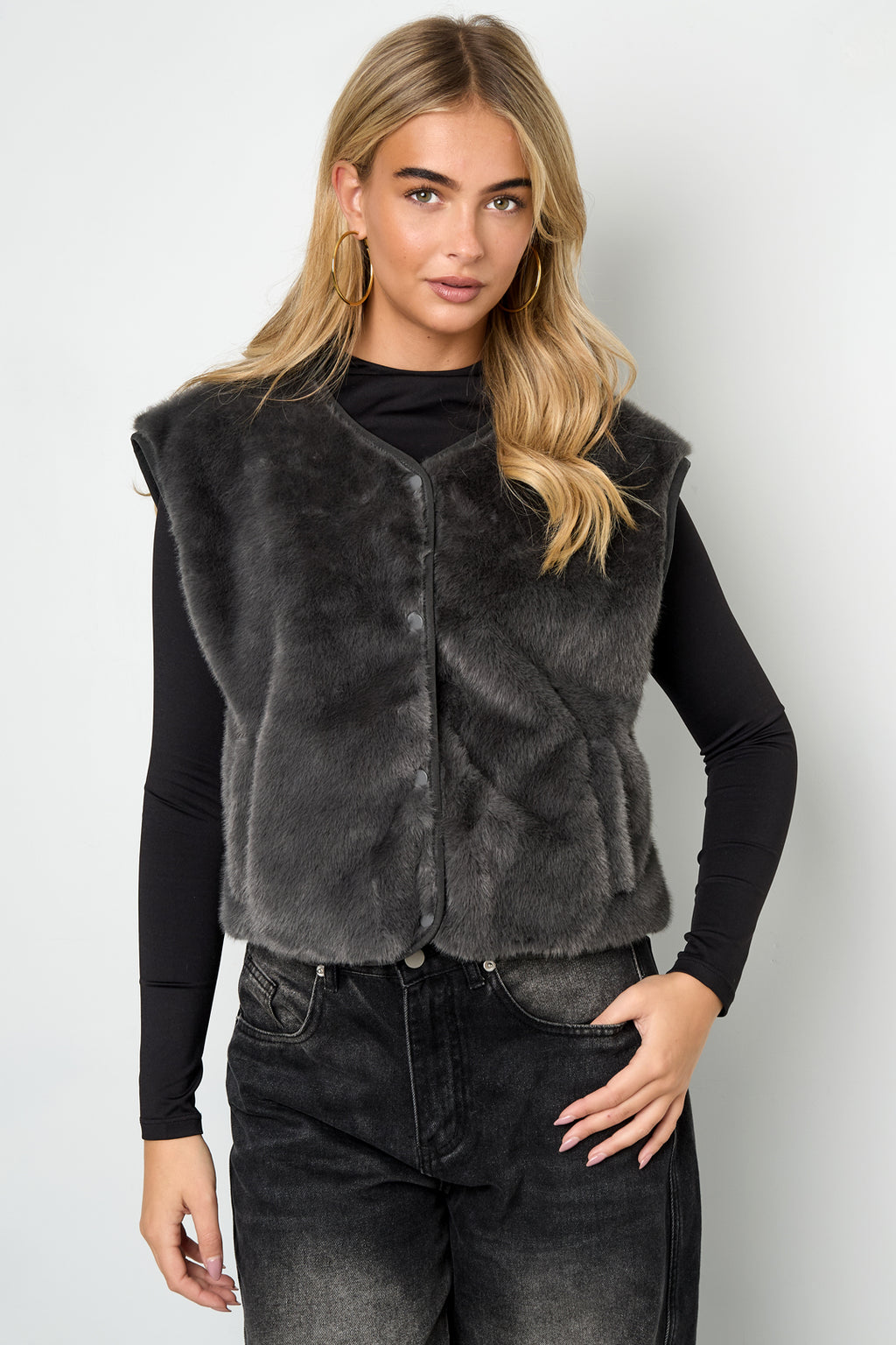 Woven Polyester Fiber Vrouwen Vest Casual Herfst/Winter Solid Color