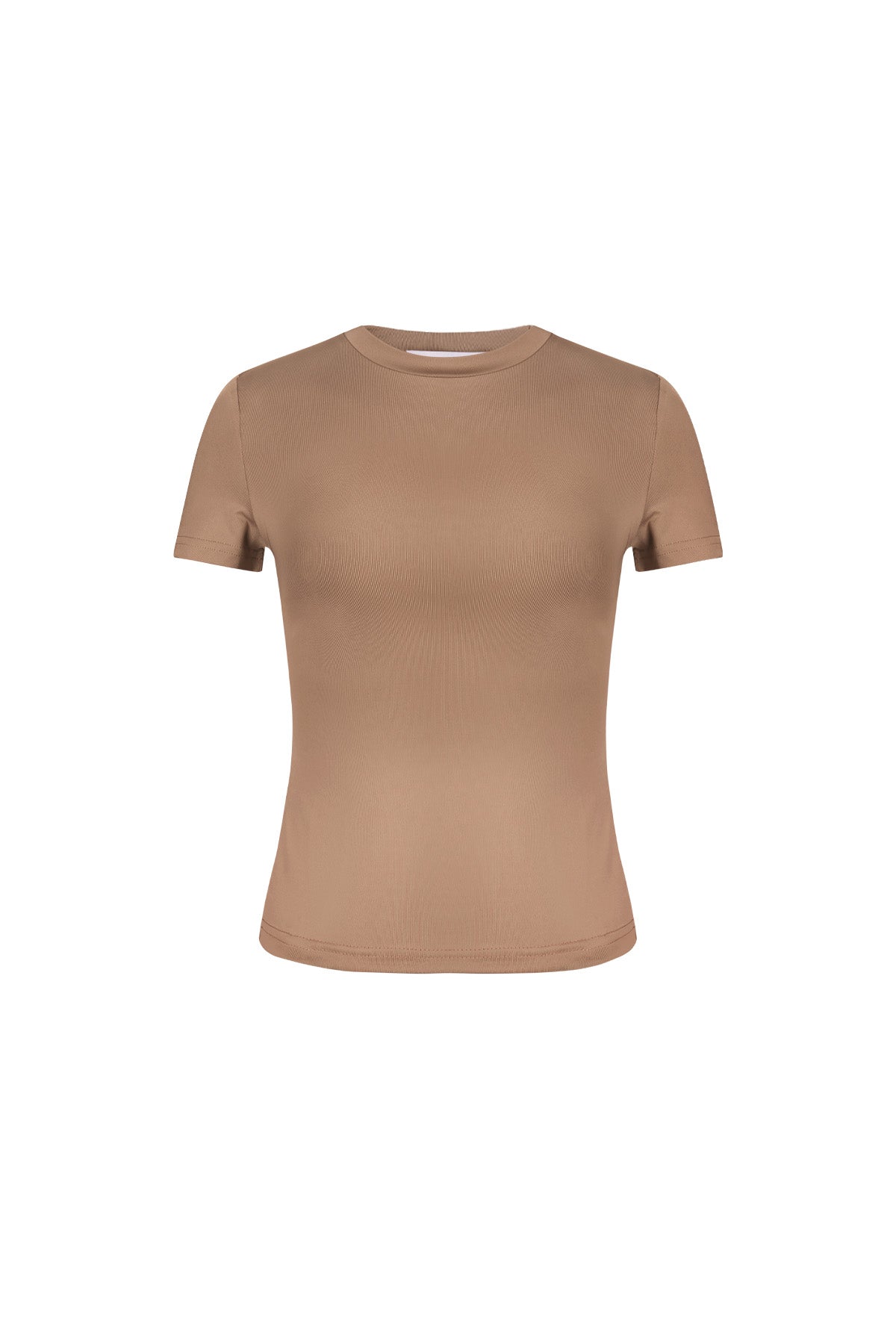 Polyester Vrouwen Korte Mouw Top Gepaste Bodycon