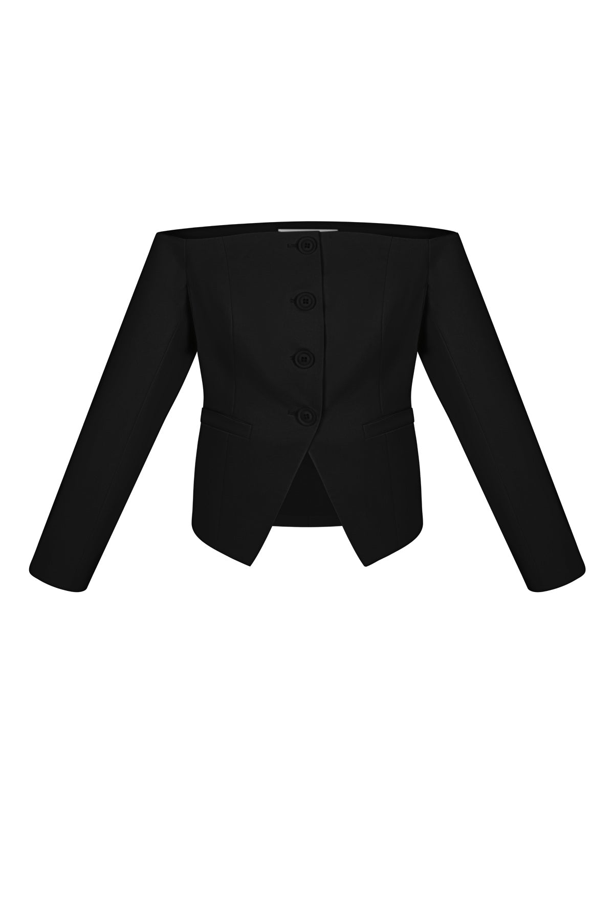 Off-Shoulder Lange Mouw Top 