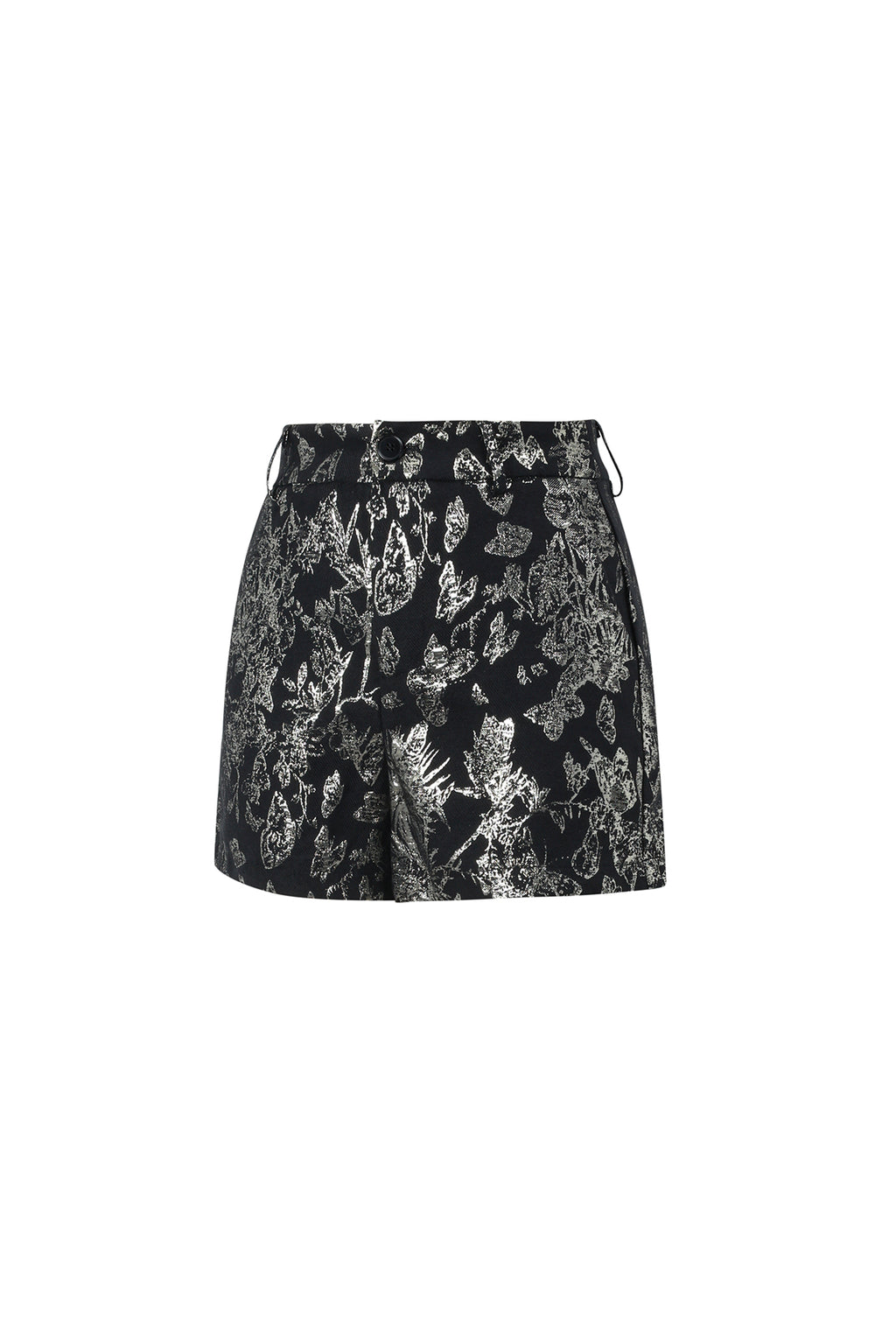 Geweven Polyestervezel Vrouwen Shorts Elegante Bloemenprint