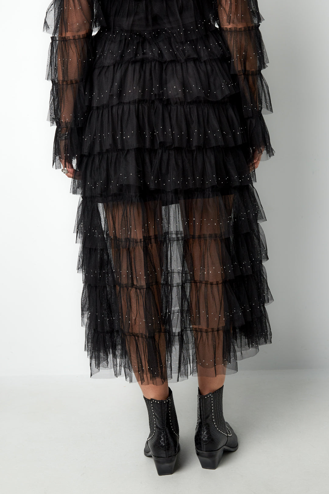 Polyester Vrouwen Tiered Rok Casual