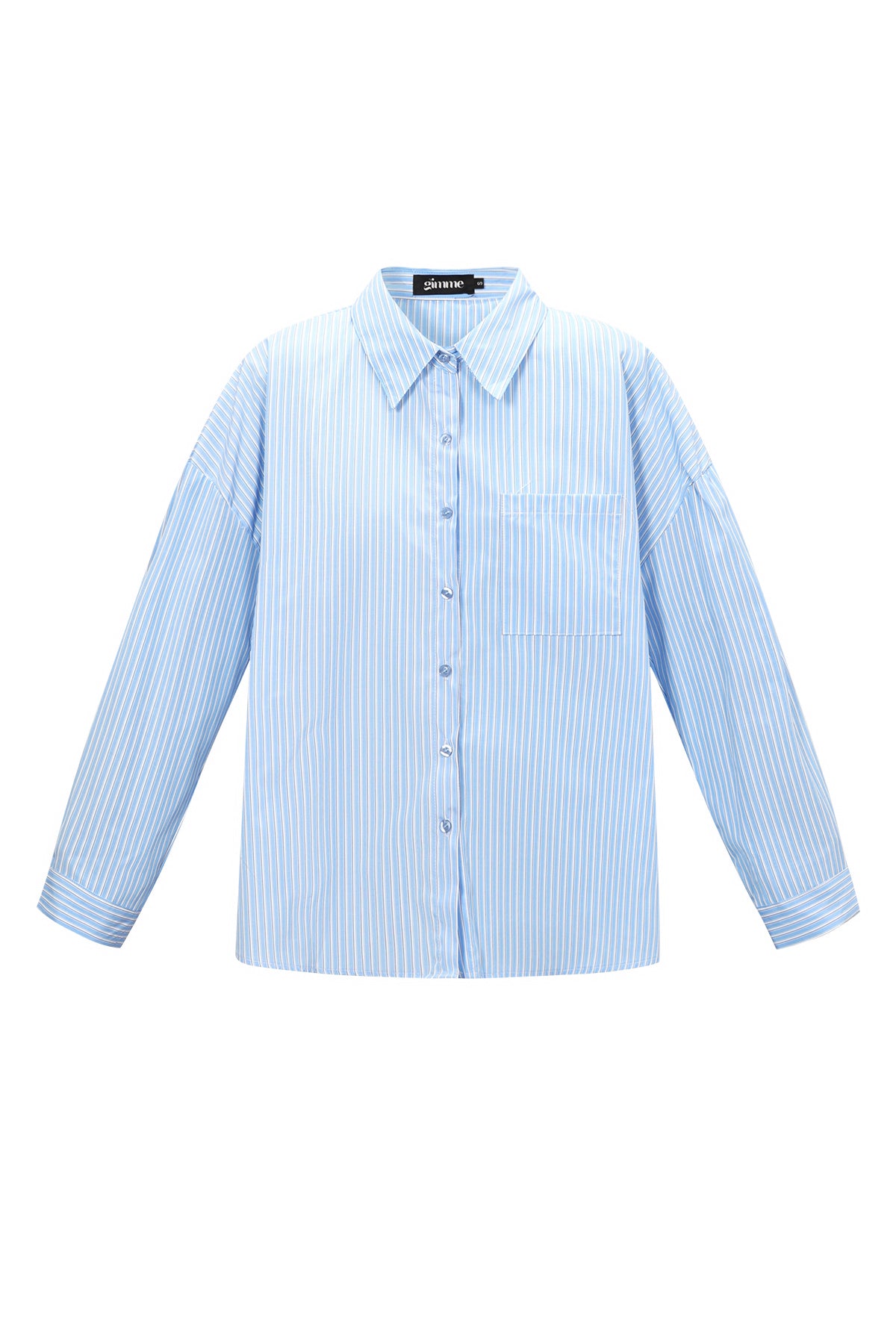 Geweven Katoen Vrouwen Overhemd Casual Letters